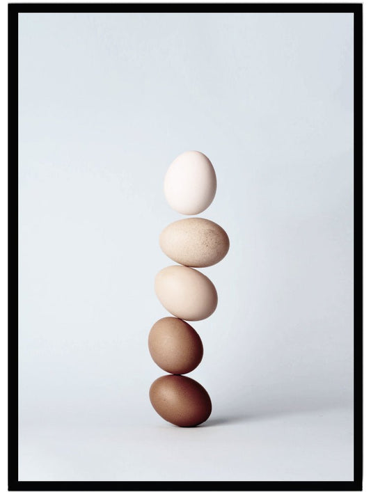 Poster Egg colour - Dekortorget