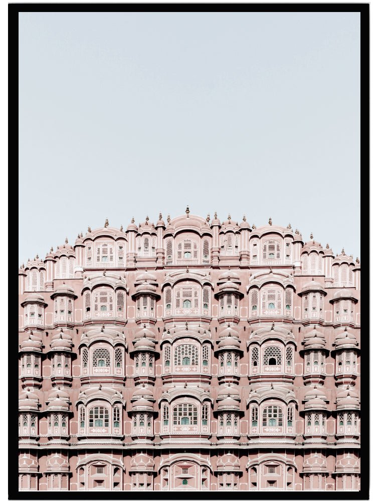 Poster Building pink - Dekortorget
