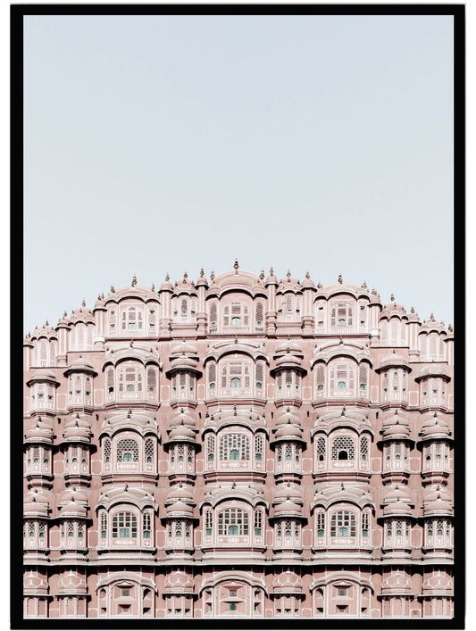Poster Building pink - Dekortorget