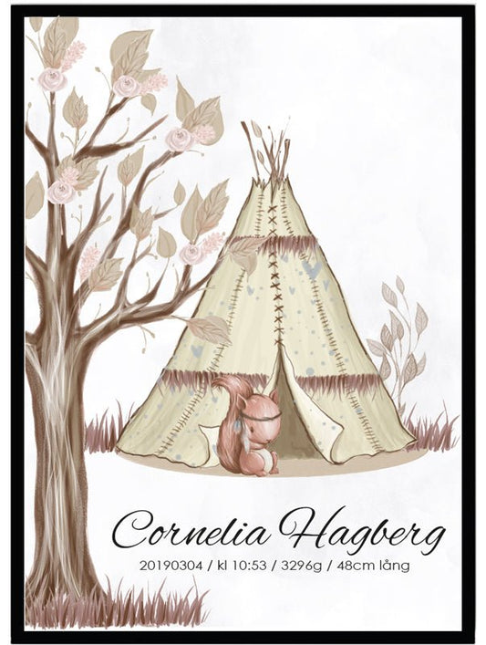 Namntavla Ekorre - Dekortorget