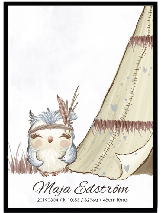 Namntavla Uggla - Dekortorget