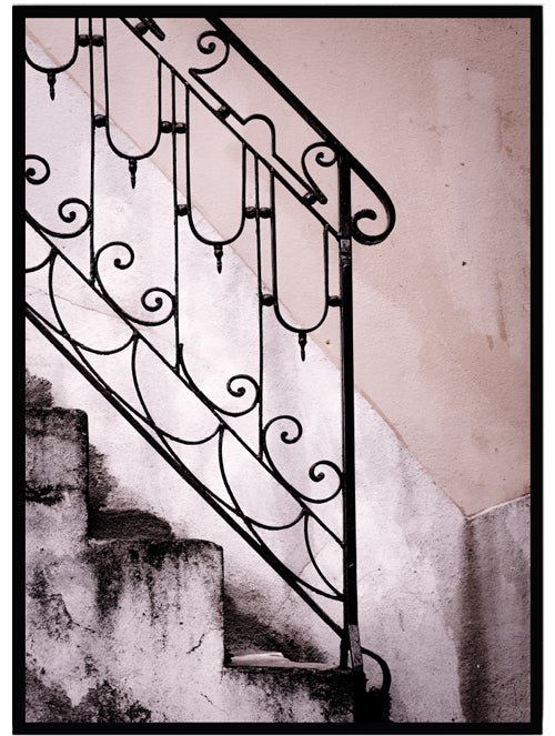 Poster Staket rosa - Dekortorget