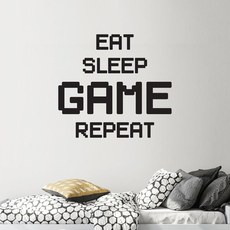 Väggdekor Eat, sleep.. - Dekortorget