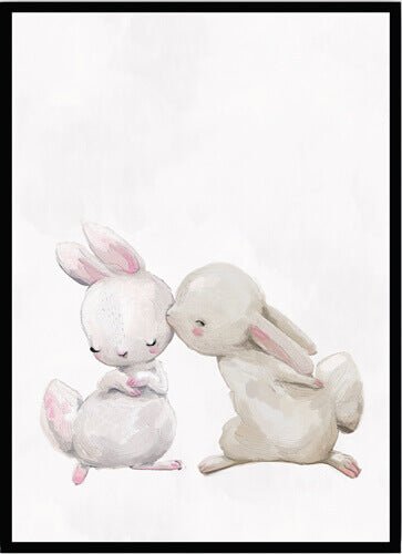 Poster Rabbit love - Dekortorget