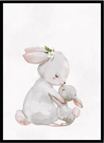 Poster Rabbit kiss - Dekortorget