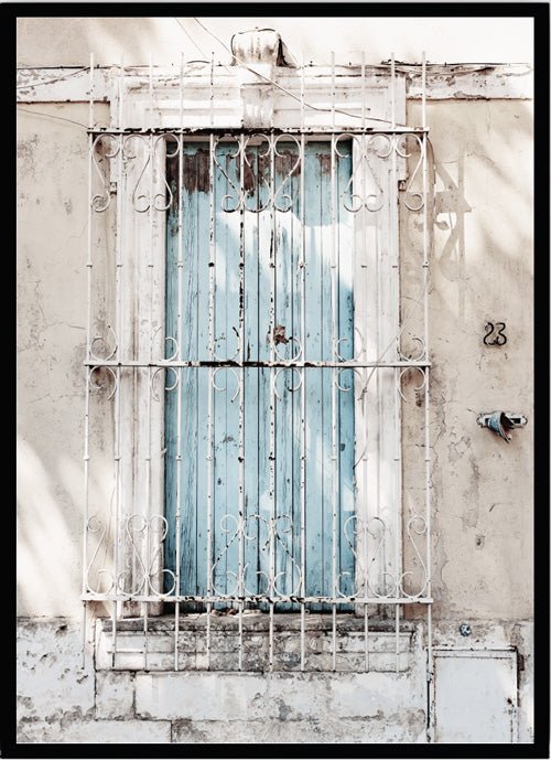 Poster blue window - Dekortorget