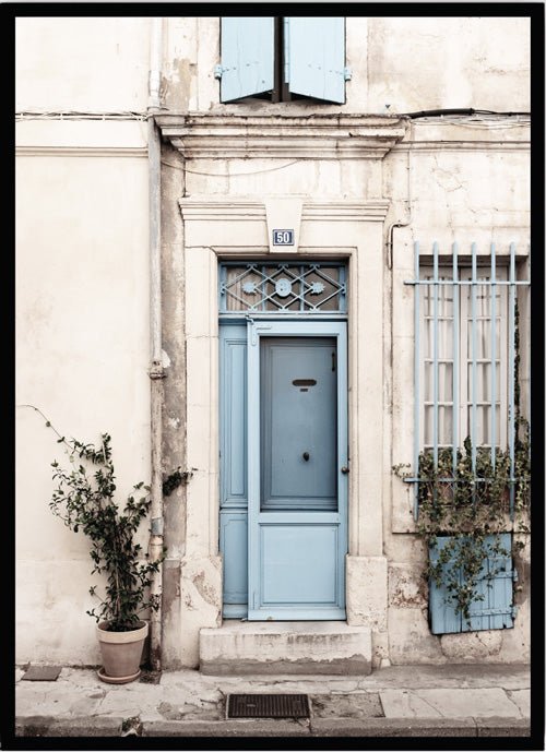 Poster blue door - Dekortorget
