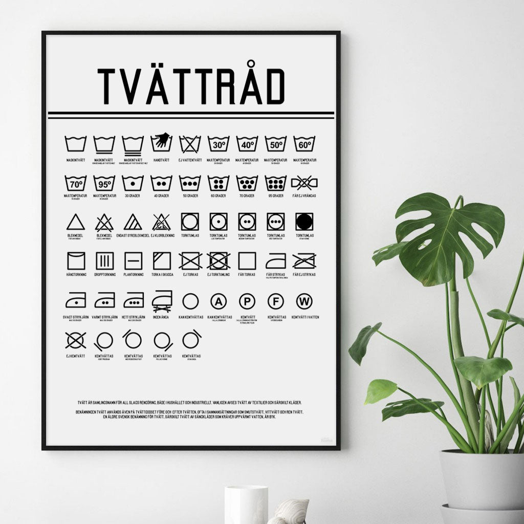 Poster Tvättråd