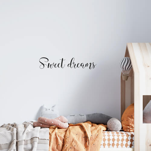 Väggord sweet dreams