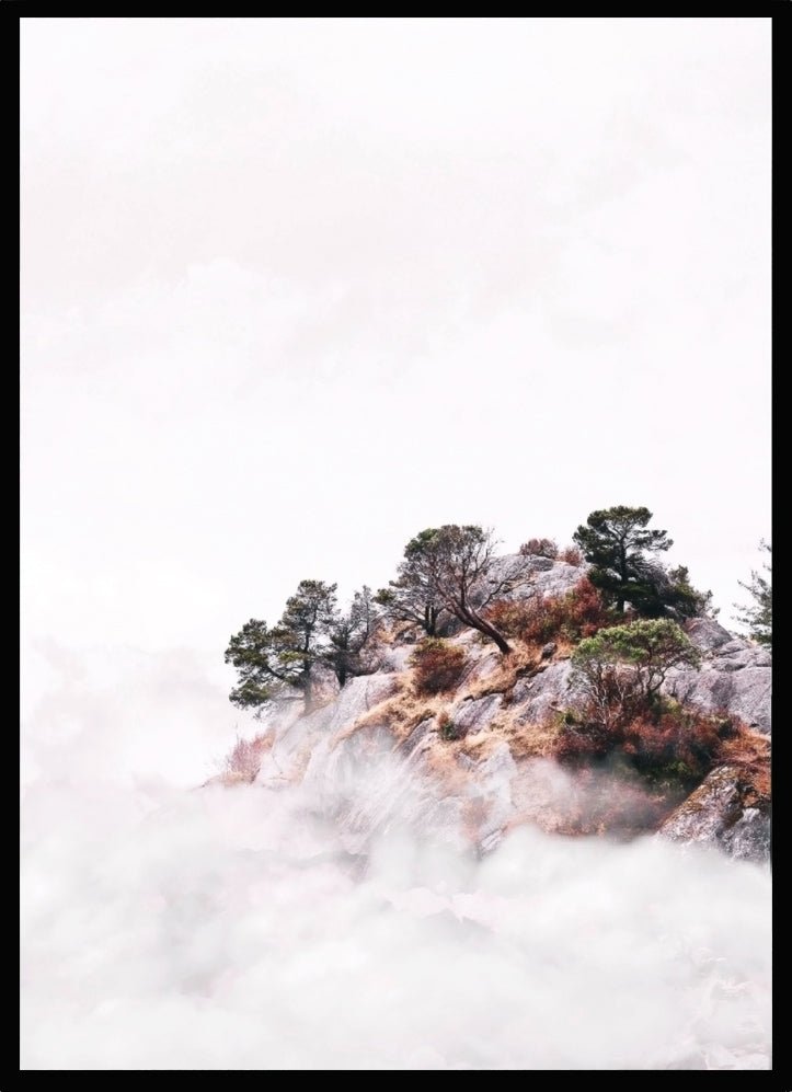 Poster forest in the clouds - Dekortorget