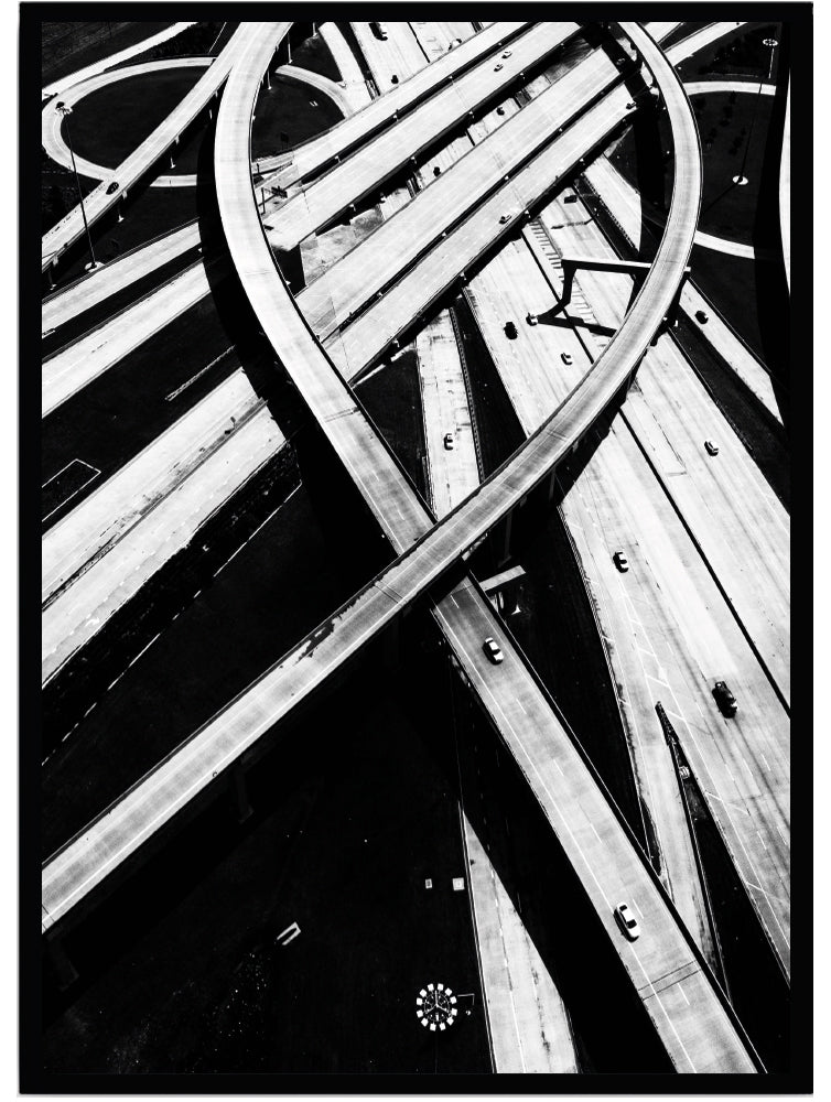 Poster City roads - Dekortorget