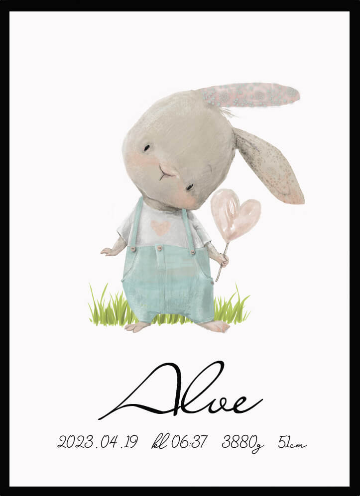 Namntavla Kanin - Dekortorget