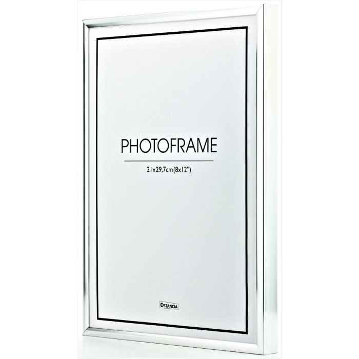 Aluminium ram silver med plexiglas A4 (21x30cm)