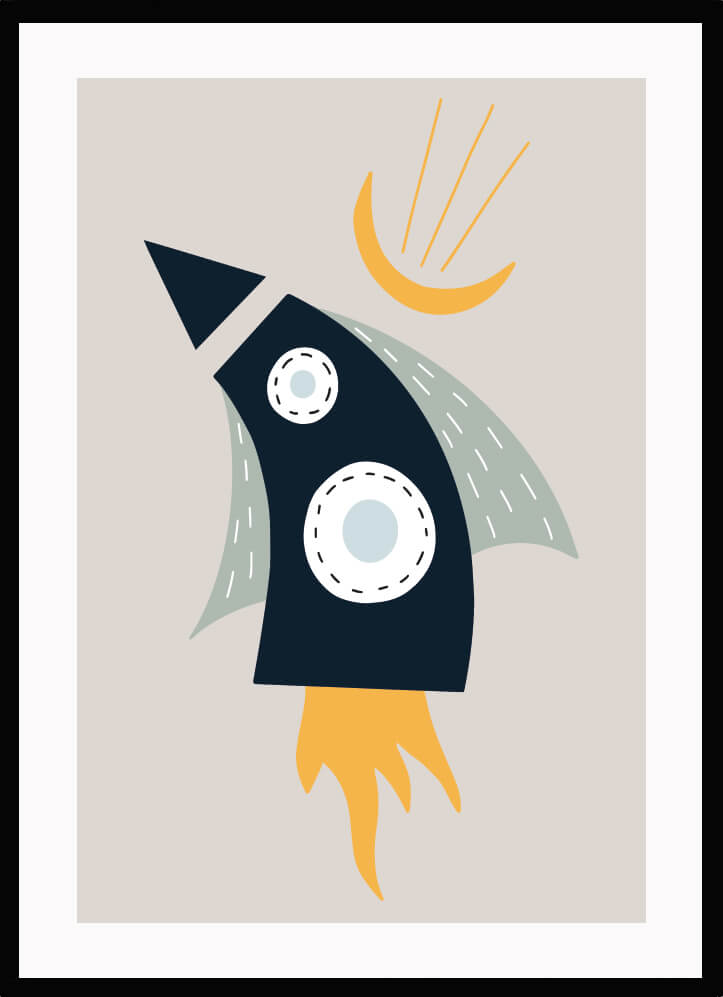 Poster Raket 1 - Dekortorget