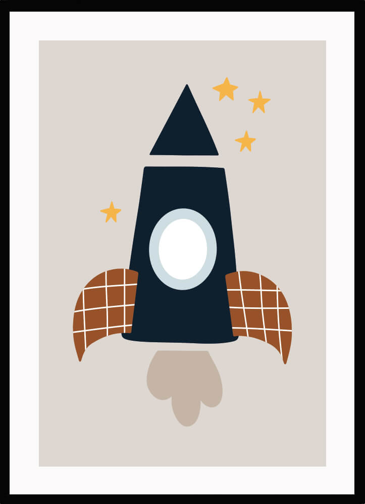 Poster Raket 2 - Dekortorget