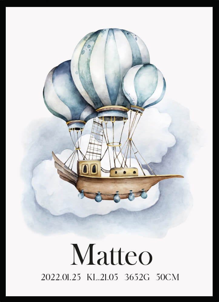 Namntavla Luftballong - Dekortorget