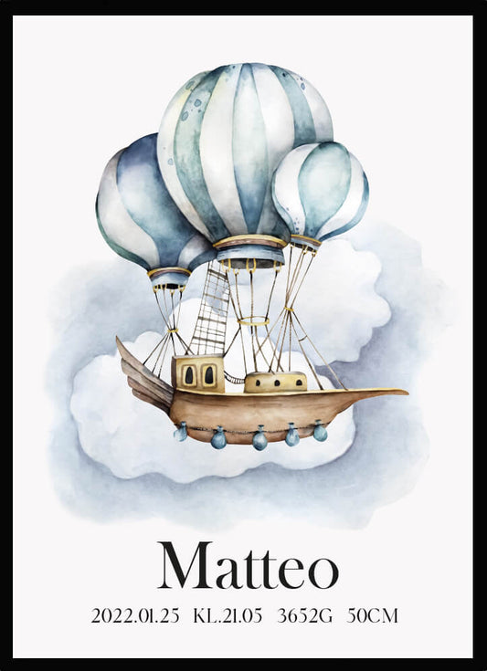 Namntavla Luftballong - Dekortorget