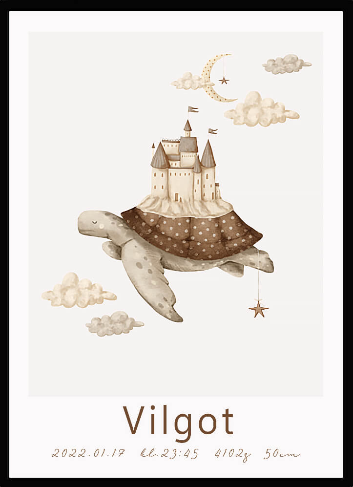 Namntavla Turtle - Dekortorget