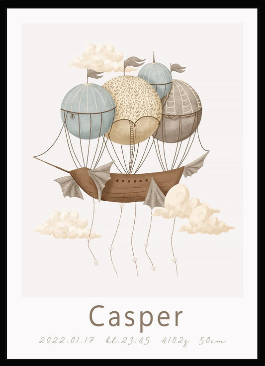 Namntavla Airship - Dekortorget