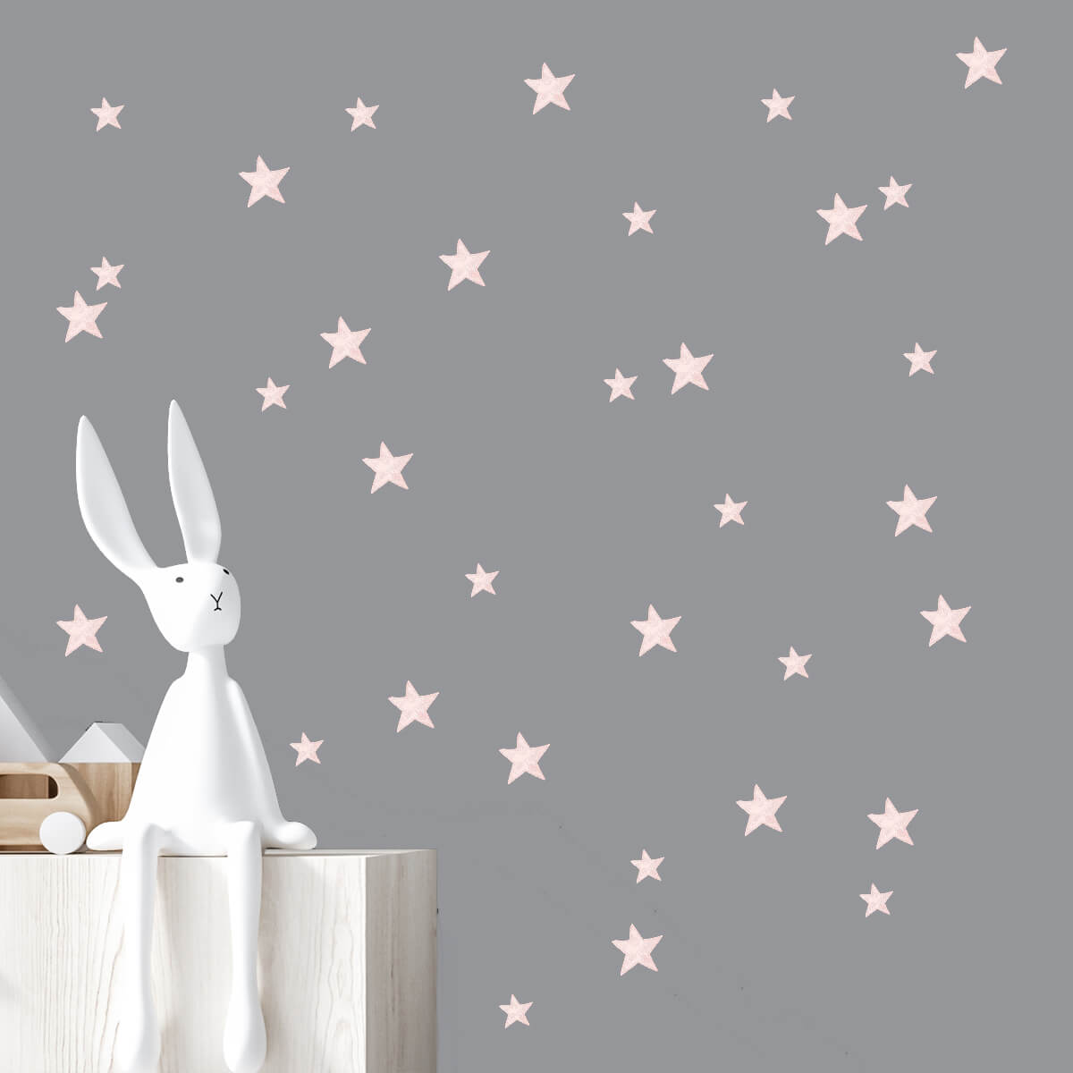 Väggdekor stjärnor rosa - Dekortorget