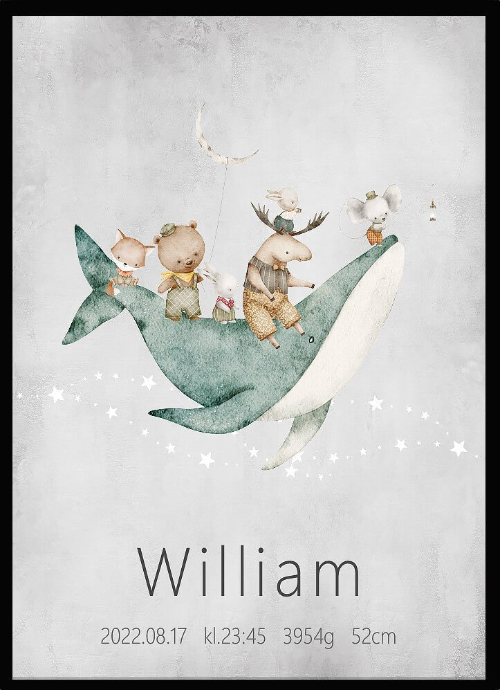 Namntavla Val och djur - Dekortorget