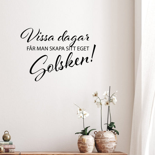 Väggord Vissa dagar - Dekortorget