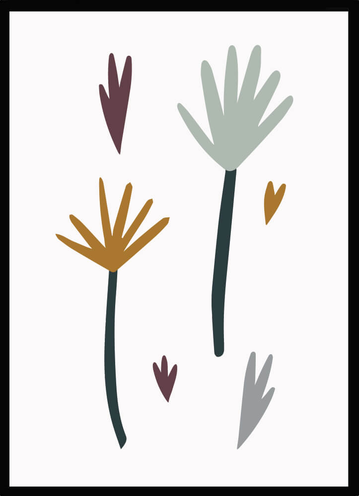 Poster Dinoworld trees - Dekortorget