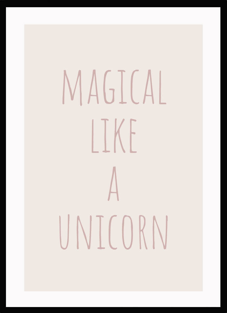 Poster Magical unicorn