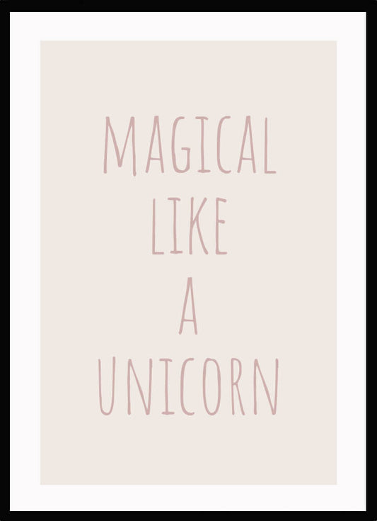 Poster Magical unicorn - Dekortorget