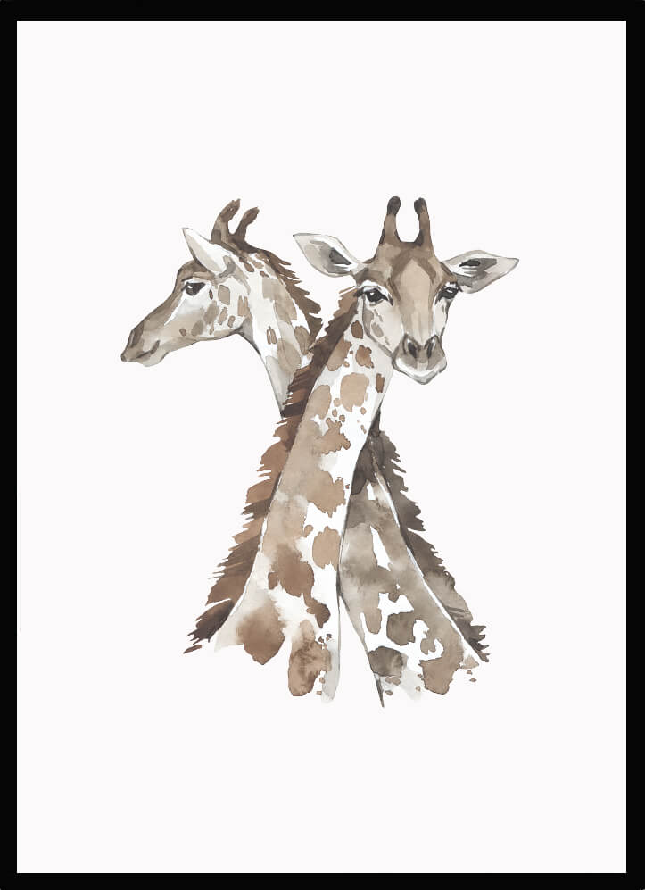 Poster giraffer