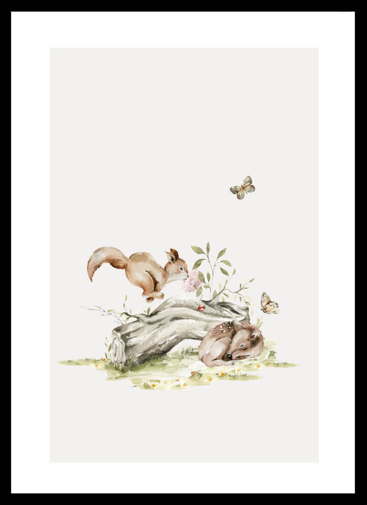 Poster Hoppande räv