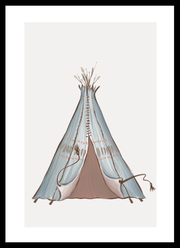 Poster Teepee - Dekortorget