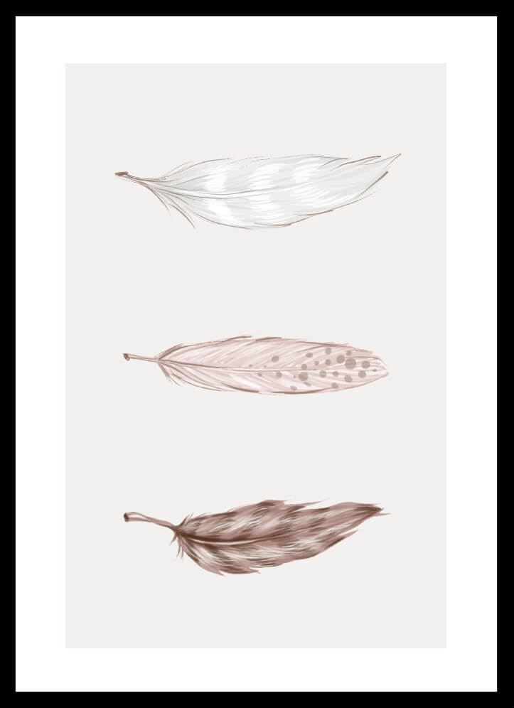 Poster Feathers - Dekortorget