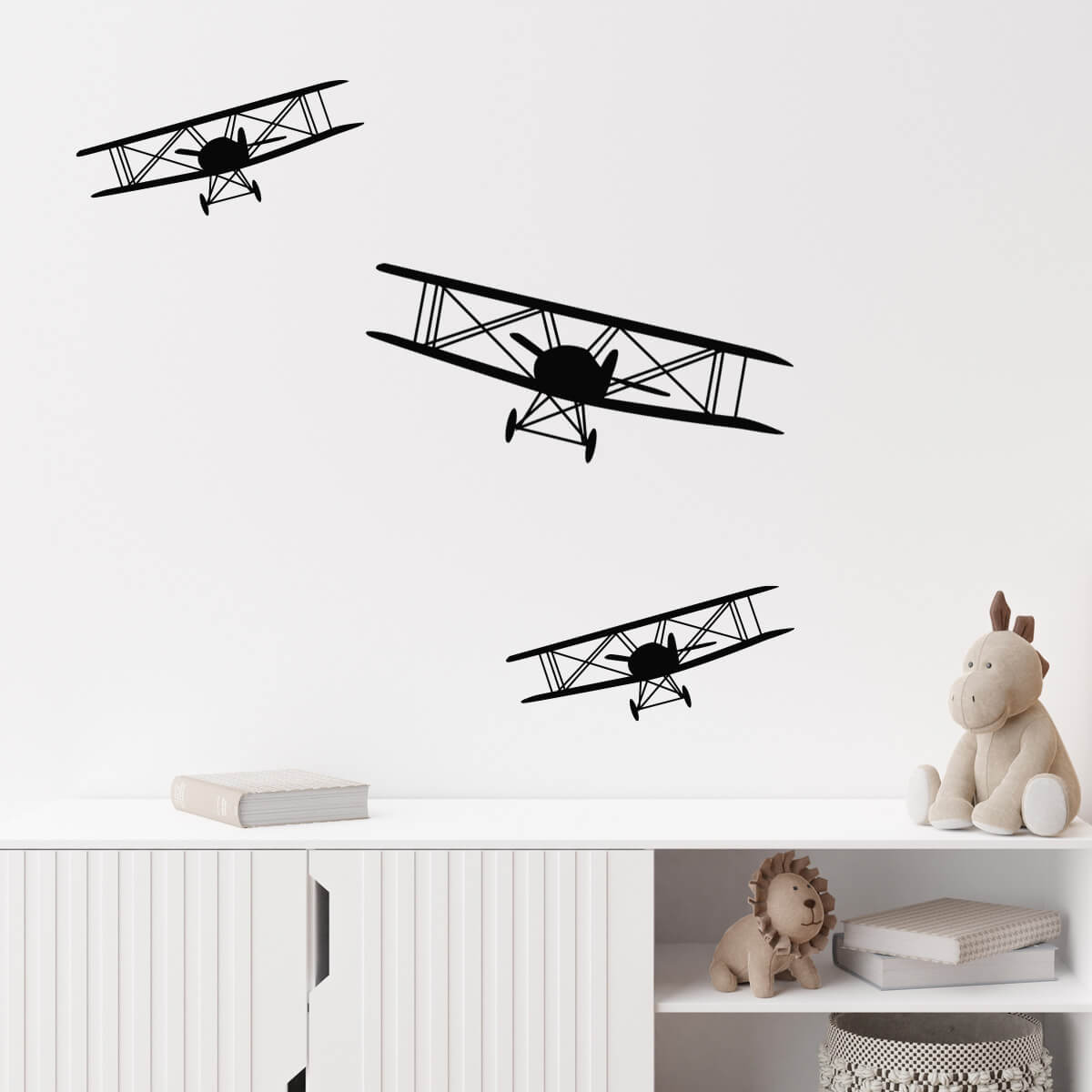 Väggdekor Flygplan 3st