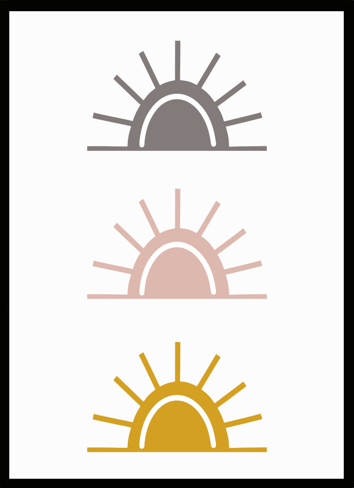 Poster retro solar
