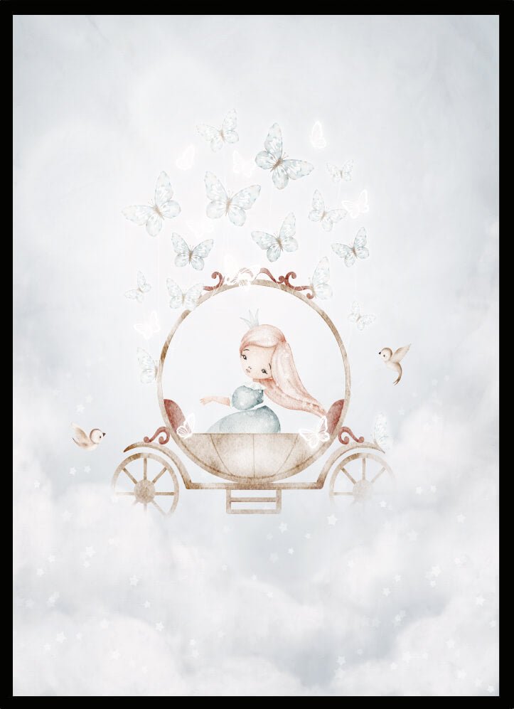 Poster Prinsessa i vagn - Dekortorget