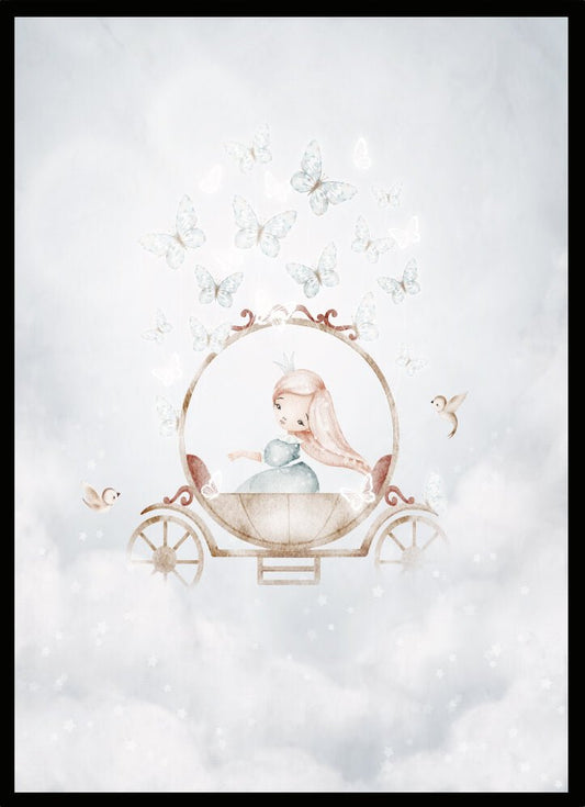 Poster Prinsessa i vagn - Dekortorget