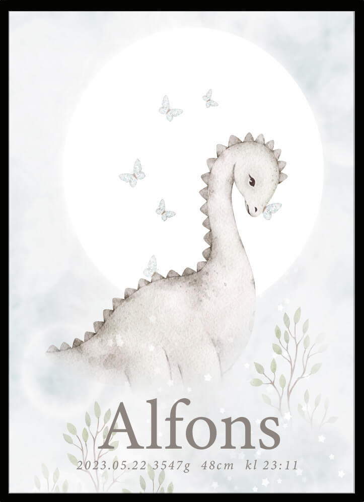 Namntavla Dinosaurie - Dekortorget