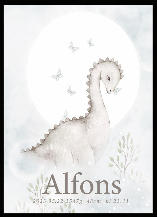 Namntavla Dinosaurie - Dekortorget