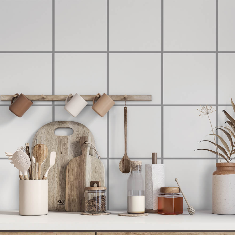 Kakeldekor Klassisk vit - Dekortorget