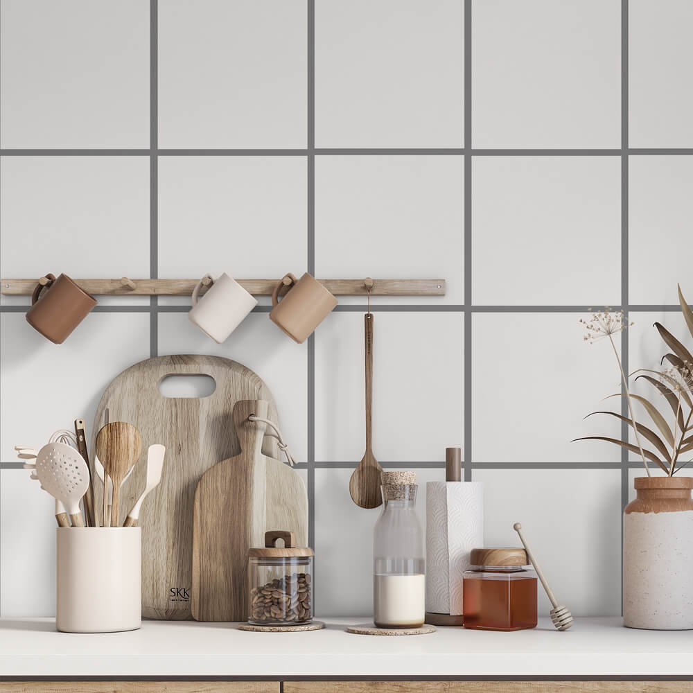 Kakeldekor Vit äppelblom - Dekortorget