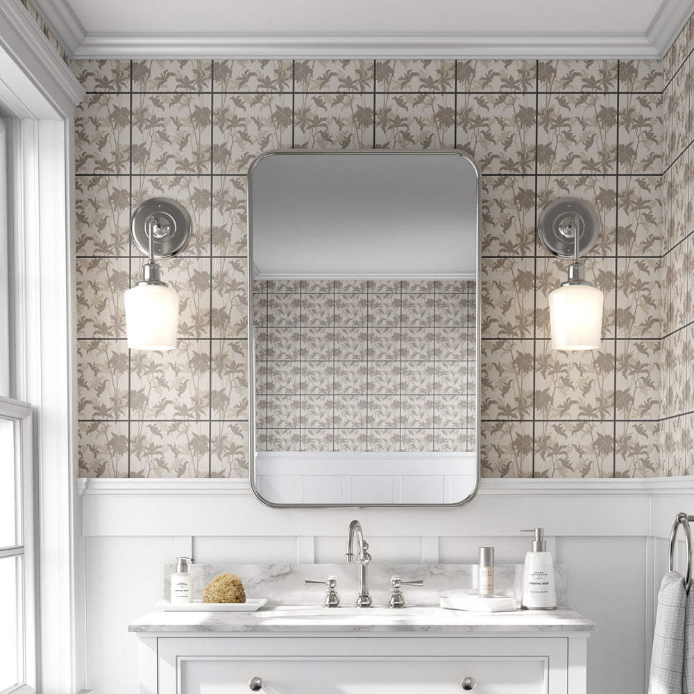 Kakeldekor Blad beige