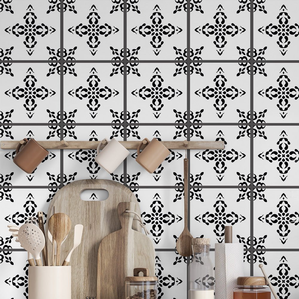 Kakeldekor marrakech svart - Dekortorget