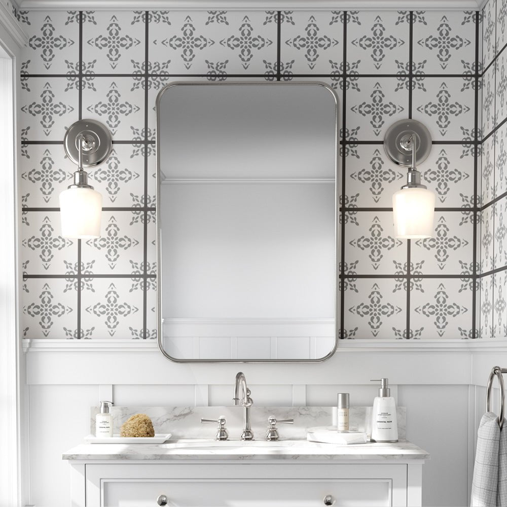 Kakeldekor marrakech grå - Dekortorget