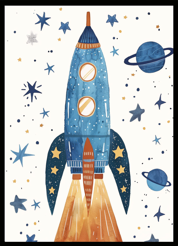Poster Space Rocket