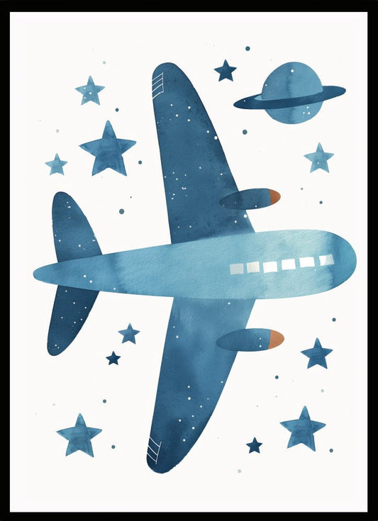 Poster Space Plane - Dekortorget