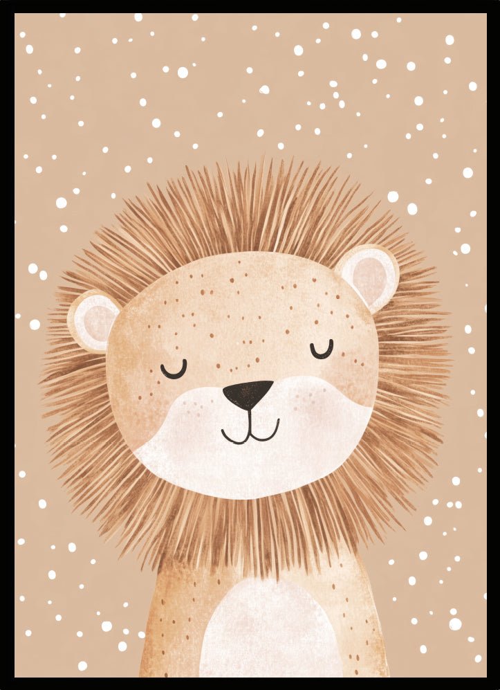 Poster smiling lion - Dekortorget