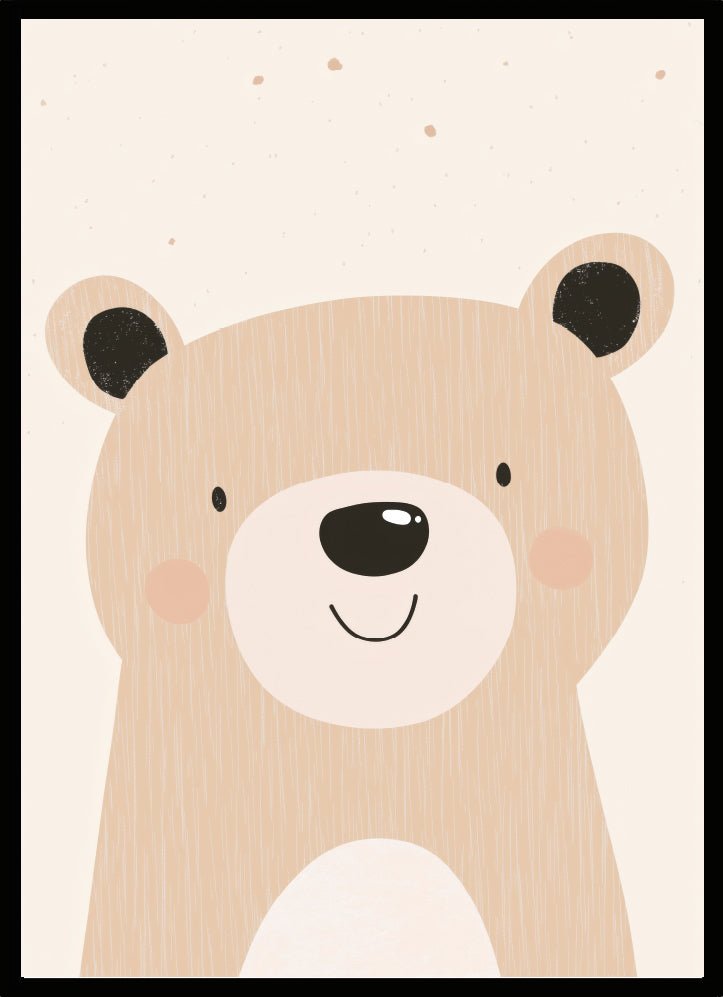 Poster smiling bear - Dekortorget