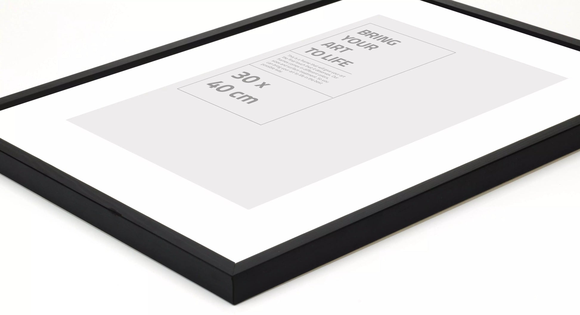 OSLO SVART med plexiglas 30x40 - Dekortorget