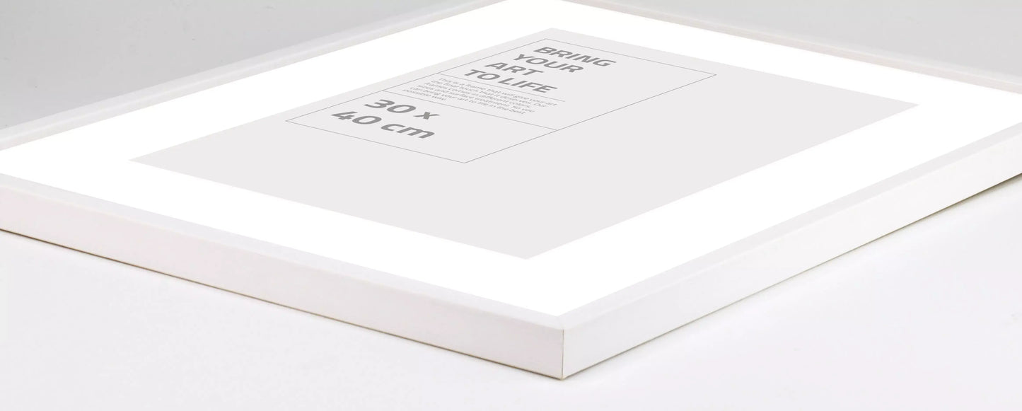 OSLO VIT med plexiglas 30x40 - Dekortorget